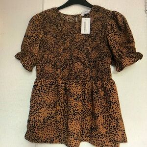 Leopard Print Kids Dress
